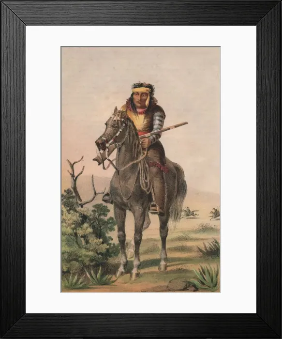 Framed Print : Lipan-Warrior, c1857. Creator: Sarony & Co Framed Print : Lipan-Warrior, c1857. Creator: Sarony & Co