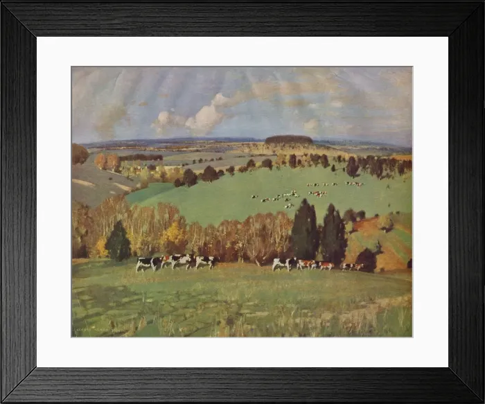 Framed Print : In Green Pastures, 1935. Creator: George Henry Framed Print : In Green Pastures, 1935. Creator: George Henry