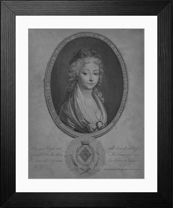Framed Print : Marie Therese of Angouleme, Duchesse de Bourbon, early 19th century? Creator: Unknown Framed Print : Marie Therese of Angouleme, Duchesse de Bourbon, early 19th century? Creator: Unknown