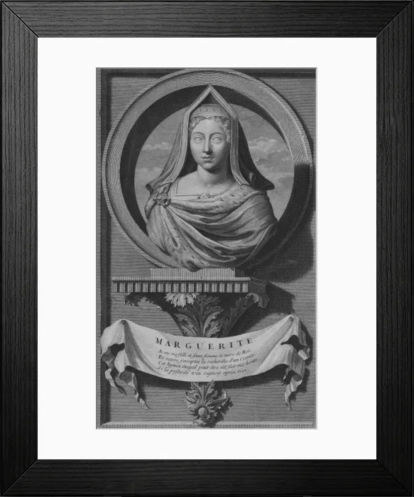 Framed Print : Marguerite, (late 17th-early 18th century). Creator: Gerald Valck Framed Print : Marguerite, (late 17th-early 18th century). Creator: Gerald Valck