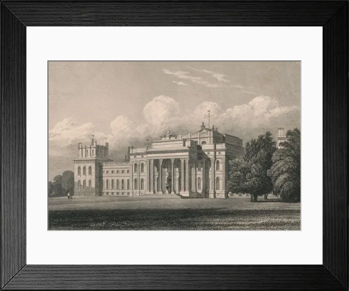 Framed Print : Blenheim, South East View, Oxfordshire, 1831. Creator: William Radclyffe Framed Print : Blenheim, South East View, Oxfordshire, 1831. Creator: William Radclyffe
