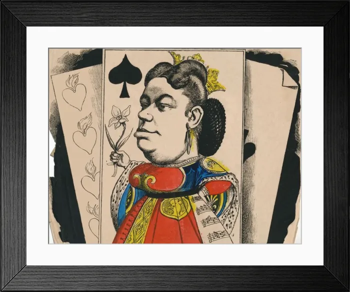 Framed Print : Marie Sass (du theatre de l Opera), 1867. Creator: Andre Gill Framed Print : Marie Sass (du theatre de l Opera), 1867. Creator: Andre Gill