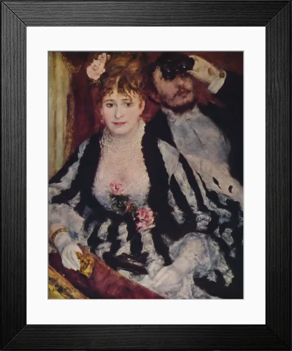 Framed Print : La Loge, 1874, (1935). Creator: Pierre-Auguste Renoir Framed Print : La Loge, 1874, (1935). Creator: Pierre-Auguste Renoir
