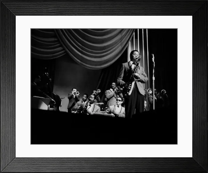Framed Print : Frank Foster, 1960s. Creator: Brian Foskett Framed Print : Frank Foster, 1960s. Creator: Brian Foskett