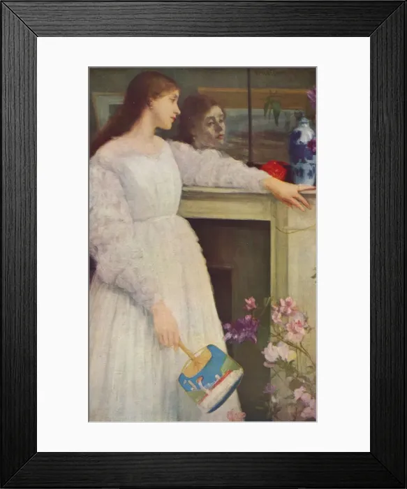 Framed Print : The Little White Girl, 1864, (1935). Creator: James Abbott McNeill Whistler Framed Print : The Little White Girl, 1864, (1935). Creator: James Abbott McNeill Whistler