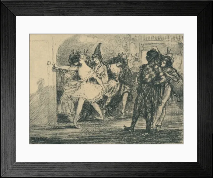Framed Print : Entree Au Scene, c1904, (1935). Creator: Charles Conder Framed Print : Entree Au Scene, c1904, (1935). Creator: Charles Conder