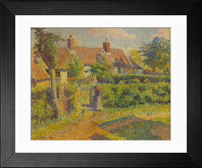 Framed Print : La Chaumiere, 1887, (1935). Creator: Camille Pissarro Framed Print : La Chaumiere, 1887, (1935). Creator: Camille Pissarro
