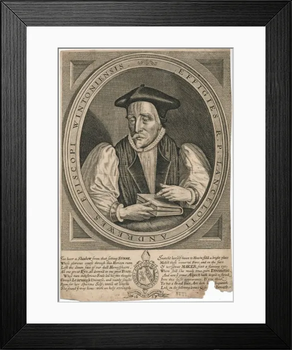 Framed Print : Lancelot Andrewes, (1657). Creator: Unknown Framed Print : Lancelot Andrewes, (1657). Creator: Unknown