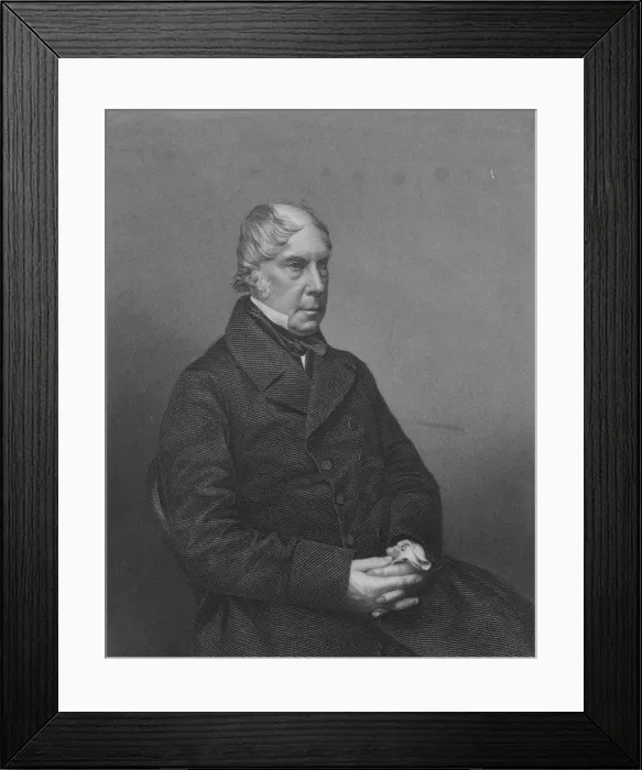 Framed Print : The Right Honourable The Earl of Aberdeen, K. G. 1850s. Creator: Daniel John Pound Framed Print : The Right Honourable The Earl of Aberdeen, K. G. 1850s. Creator: Daniel John Pound