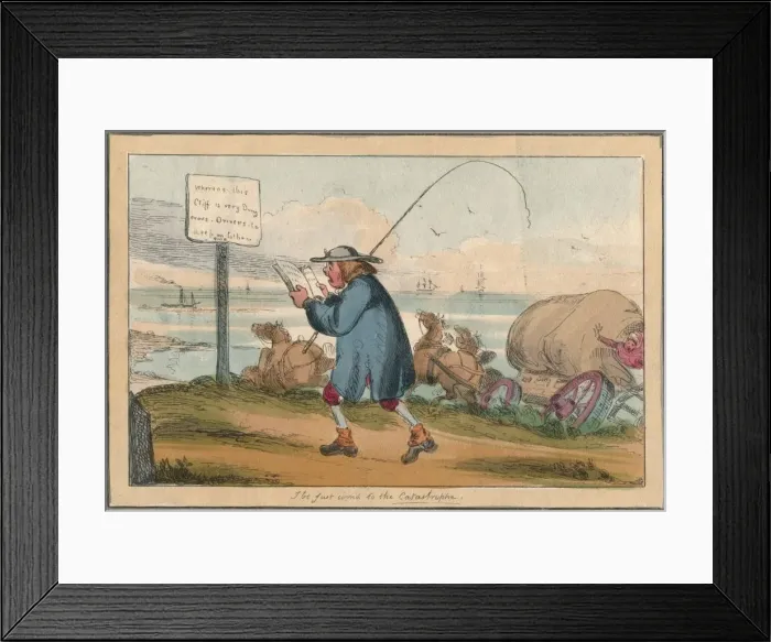 Framed Print : I be just com d to the Catastrophe, early 19th century? Creator: Unknown Framed Print : I be just com d to the Catastrophe, early 19th century? Creator: Unknown