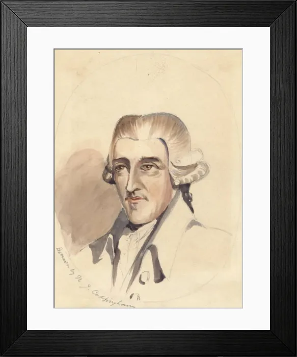 Framed Print : Dr John Walker, Compiler of Dictionary. Creator: N J Cottingham Framed Print : Dr John Walker, Compiler of Dictionary. Creator: N J Cottingham