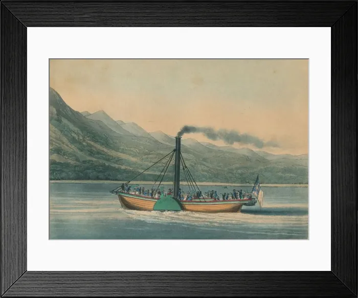 Framed Print : A Trip Up Loch Lomond, 1825. Creator: George Hunt Framed Print : A Trip Up Loch Lomond, 1825. Creator: George Hunt