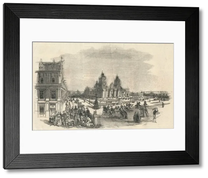 Framed Print : The Great Square, Mexico, 1845. Creator: Unknown Framed Print : The Great Square, Mexico, 1845. Creator: Unknown
