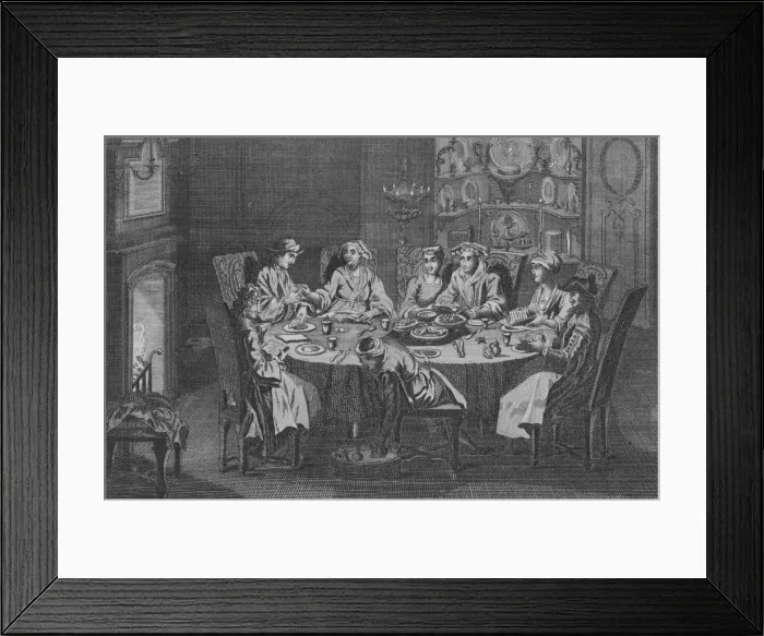 Framed Print : The Passover of the Portuguese Jews, c1730s. Creator: Unknown Framed Print : The Passover of the Portuguese Jews, c1730s. Creator: Unknown