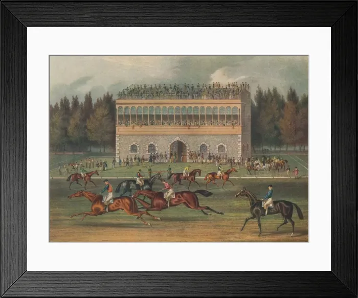 Framed Print : Goodwood Grand Stand. Preparing to Start, 1836. Creator: Richard Gibson Reeve Framed Print : Goodwood Grand Stand. Preparing to Start, 1836. Creator: Richard Gibson Reeve