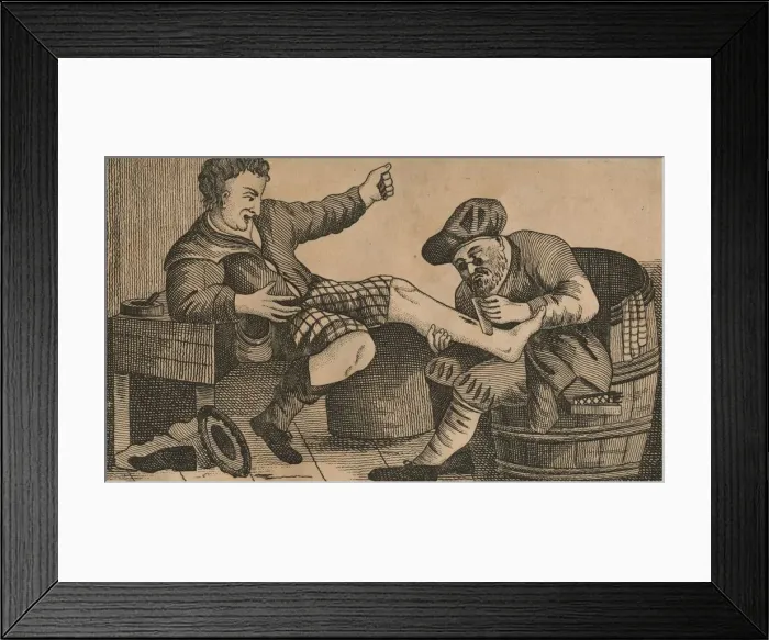 Framed Print : Druid and Highlander, 1812-1817. Creator: Unknown Framed Print : Druid and Highlander, 1812-1817. Creator: Unknown