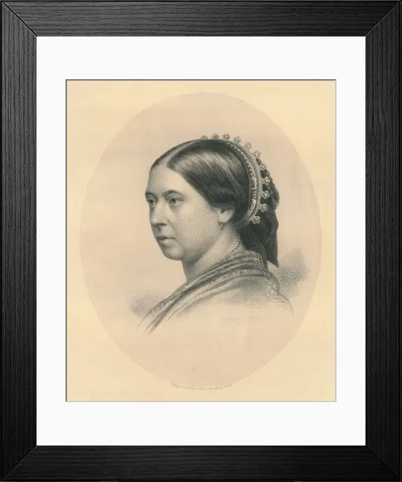 Framed Print : Her Majesty the Queen, c1860s. Creator: William Holl Framed Print : Her Majesty the Queen, c1860s. Creator: William Holl