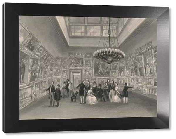 Exhibition of the Royal Academy. - Private View, c1844. Creator: William Radclyffe