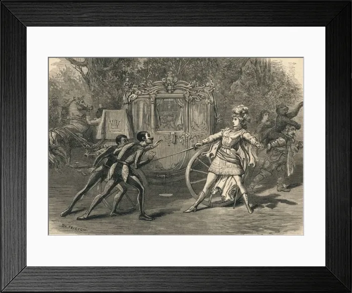 Framed Print : Scene from the Covent Garden Pantomime, 1878. Creator: David Henry Friston Framed Print : Scene from the Covent Garden Pantomime, 1878. Creator: David Henry Friston