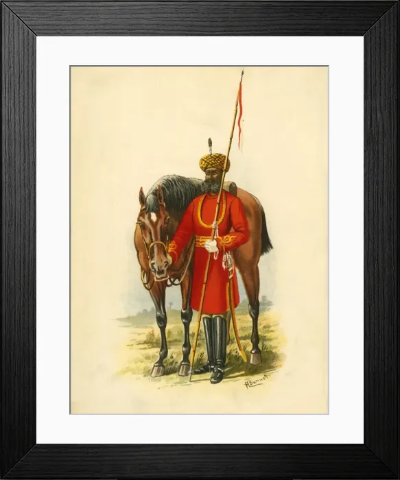 Framed Print : The Governor-Generals Body-Guard, Calcutta, 1890. Creator: Godfrey Douglas Giles Framed Print : The Governor-Generals Body-Guard, Calcutta, 1890. Creator: Godfrey Douglas Giles