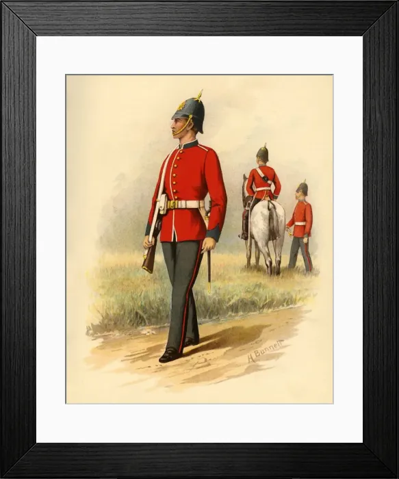 Framed Print : 1st Battalion (West Melbourne) Victorian Infantry, 1890. Creator: Godfrey Douglas Giles Framed Print : 1st Battalion (West Melbourne) Victorian Infantry, 1890. Creator: Godfrey Douglas Giles