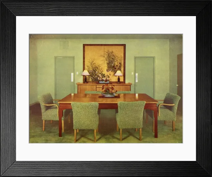 Framed Print : The Dining-Room - Paul T. Frankl, Beverly Hills, California, 1941 Creator: Unknown Framed Print : The Dining-Room - Paul T. Frankl, Beverly Hills, California, 1941 Creator: Unknown