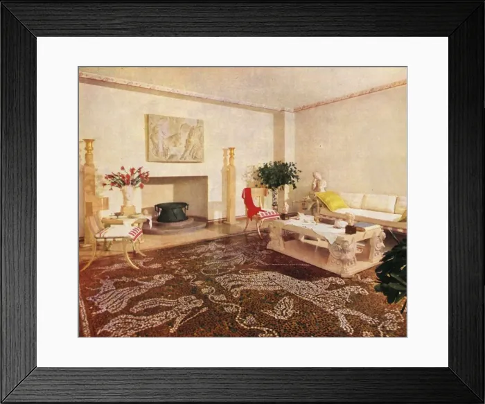 Framed Print : The Dining-Room - Robsjohn-Gibbings, designated the style of this room as Sans Epoque Framed Print : The Dining-Room - Robsjohn-Gibbings, designated the style of this room as Sans Epoque