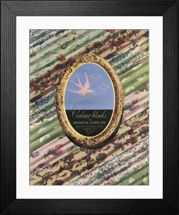 Framed Print : Colour blocks by Knighton & Cutts Ltd, 1941. Creator: Unknown