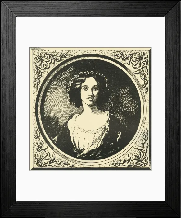 Framed Print : Mrs Gladstone in 1857, (1948). Creator: Unknown Framed Print : Mrs Gladstone in 1857, (1948). Creator: Unknown
