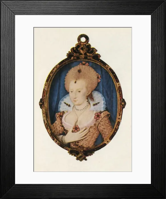 Framed Print : Anne of Denmark, c1610, (1947). Creator: Unknown Framed Print : Anne of Denmark, c1610, (1947). Creator: Unknown