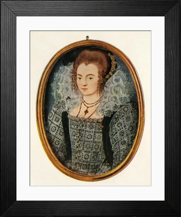 Framed Print : Countess of Dorset and Pembroke, c1595, (1947). Creator: Unknown Framed Print : Countess of Dorset and Pembroke, c1595, (1947). Creator: Unknown