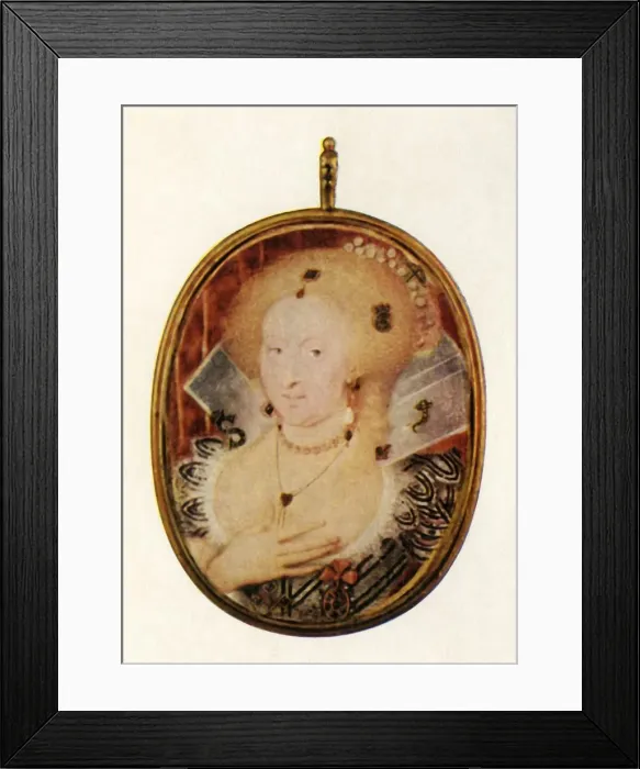Framed Print : Anne of Denmark, c1612, (1947). Creator: Unknown Framed Print : Anne of Denmark, c1612, (1947). Creator: Unknown
