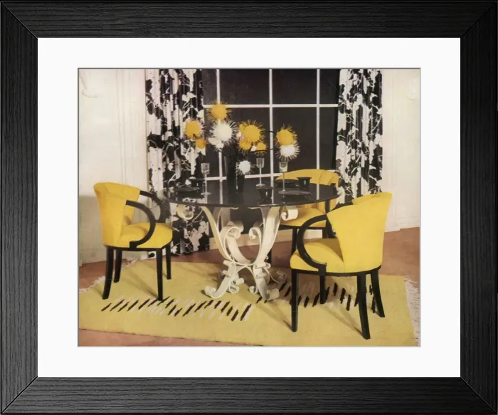 Framed Print : Dining-room group by Hayes Marshall for Fortnum & Mason Ltd. London, 1937 Creator: Unknown Framed Print : Dining-room group by Hayes Marshall for Fortnum & Mason Ltd. London, 1937 Creator: Unknown