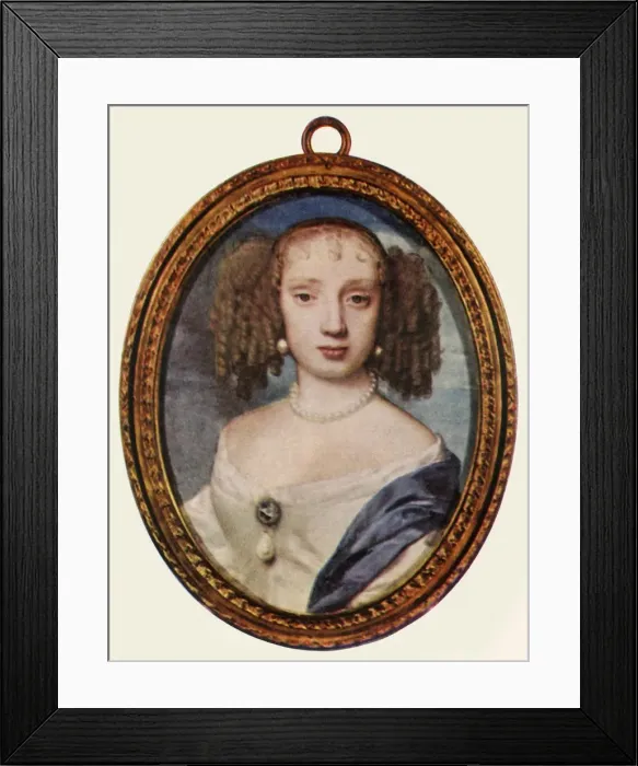 Framed Print : Henrietta Anne, Duchess of Orleans, c1660, (1947). Creator: Unknown Framed Print : Henrietta Anne, Duchess of Orleans, c1660, (1947). Creator: Unknown