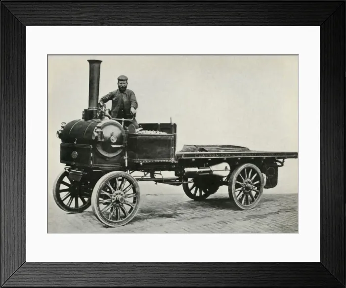 Framed Print : Yorskhire steam wagon, 1903, (1947). Creator: Unknown Framed Print : Yorskhire steam wagon, 1903, (1947). Creator: Unknown