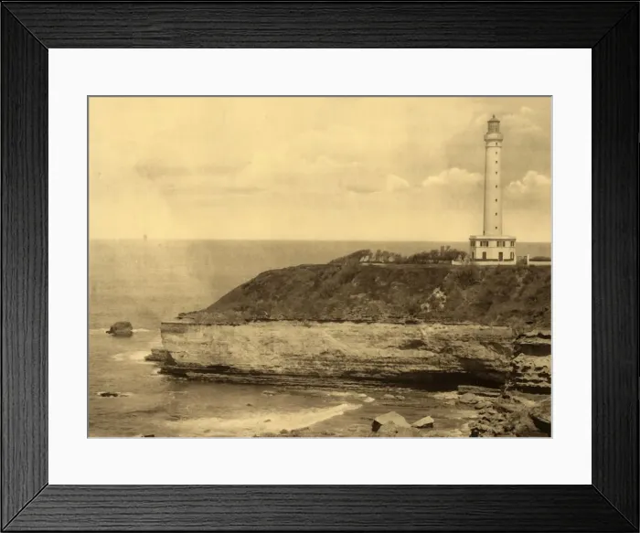 Framed Print : Biarritz - Le Phare, (The Lighthouse), c1930. Creator: Unknown Framed Print : Biarritz - Le Phare, (The Lighthouse), c1930. Creator: Unknown