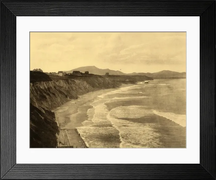 Framed Print : Biarritz - La Cote des Basques, c1930. Creator: Unknown Framed Print : Biarritz - La Cote des Basques, c1930. Creator: Unknown