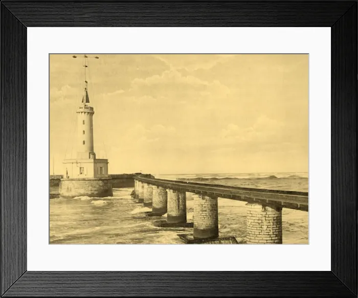Framed Print : Biarritz - La Barre de l Adour a Bayonne, c1930. Creator: Unknown Framed Print : Biarritz - La Barre de l Adour a Bayonne, c1930. Creator: Unknown