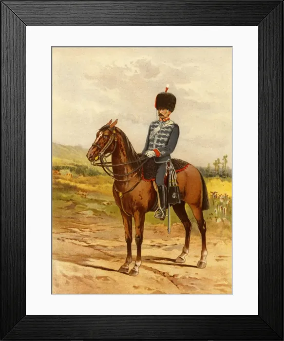 Framed Print : The Honourable Artillery Company (Cavalry), 1890. Creator: Godfrey Douglas Giles Framed Print : The Honourable Artillery Company (Cavalry), 1890. Creator: Godfrey Douglas Giles