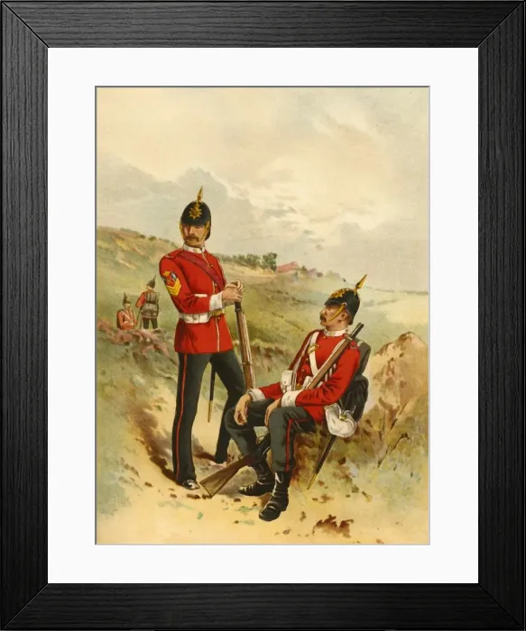 Framed Print : The 57th - Duke of Cambridges Own (Middlesex), 1890. Creator: Godfrey Douglas Giles Framed Print : The 57th - Duke of Cambridges Own (Middlesex), 1890. Creator: Godfrey Douglas Giles