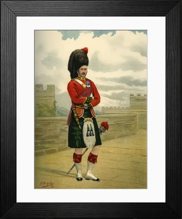 Framed Print : The 42nd - The Black Watch (Royal Highlanders), 1890. Creator: Godfrey Douglas Giles Framed Print : The 42nd - The Black Watch (Royal Highlanders), 1890. Creator: Godfrey Douglas Giles