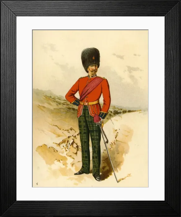 Framed Print : The 21st - Royal Scots Fusiliers, 1890. Creator: Godfrey Douglas Giles Framed Print : The 21st - Royal Scots Fusiliers, 1890. Creator: Godfrey Douglas Giles
