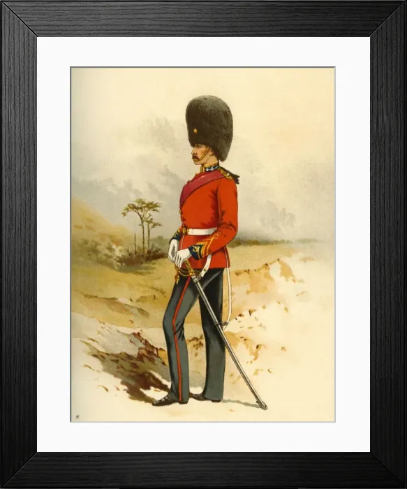 Framed Print : The 23rd - Royal Welsh Fusiliers, 1890. Creator: Godfrey Douglas Giles Framed Print : The 23rd - Royal Welsh Fusiliers, 1890. Creator: Godfrey Douglas Giles