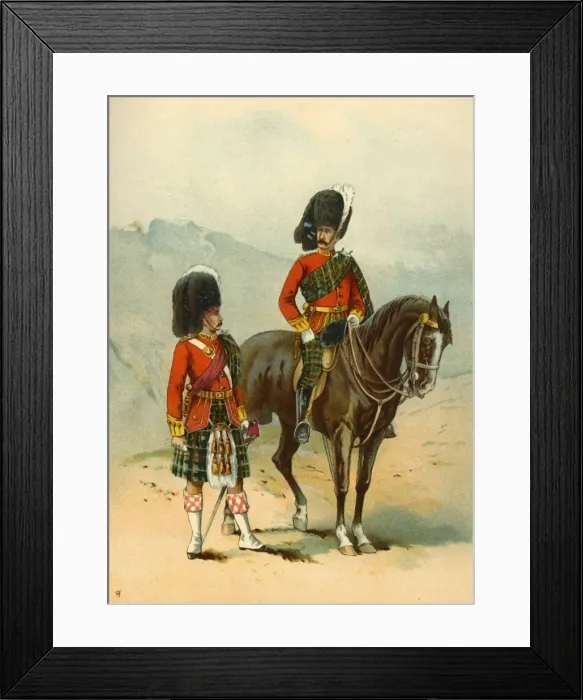Framed Print : The 72nd - Seaforth Highlanders, 1890. Creator: Godfrey Douglas Giles Framed Print : The 72nd - Seaforth Highlanders, 1890. Creator: Godfrey Douglas Giles