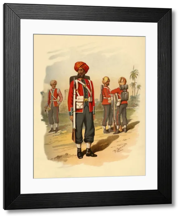 Framed Print : 15th Sikhs, 1890. Creator: Godfrey Douglas Giles Framed Print : 15th Sikhs, 1890. Creator: Godfrey Douglas Giles