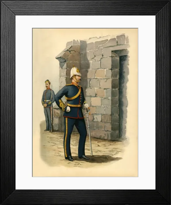 Framed Print : Halifax Garrison Artillery, 1890. Creator: Godfrey Douglas Giles Framed Print : Halifax Garrison Artillery, 1890. Creator: Godfrey Douglas Giles