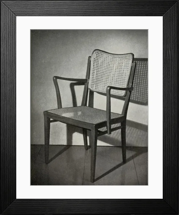 Framed Print : Armchair of polished mahogany, by Nils Enstrom made by AB Ferd. Lundquist & Co Framed Print : Armchair of polished mahogany, by Nils Enstrom made by AB Ferd. Lundquist & Co