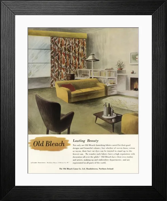 Framed Print : Old Bleach - Lasting Beauty, 1949. Creator: Unknown Framed Print : Old Bleach - Lasting Beauty, 1949. Creator: Unknown