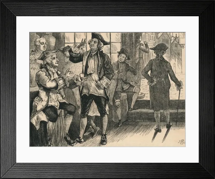Framed Print : Group at Hardhams Tobacco Shop, c1880. Creator: Unknown Framed Print : Group at Hardhams Tobacco Shop, c1880. Creator: Unknown