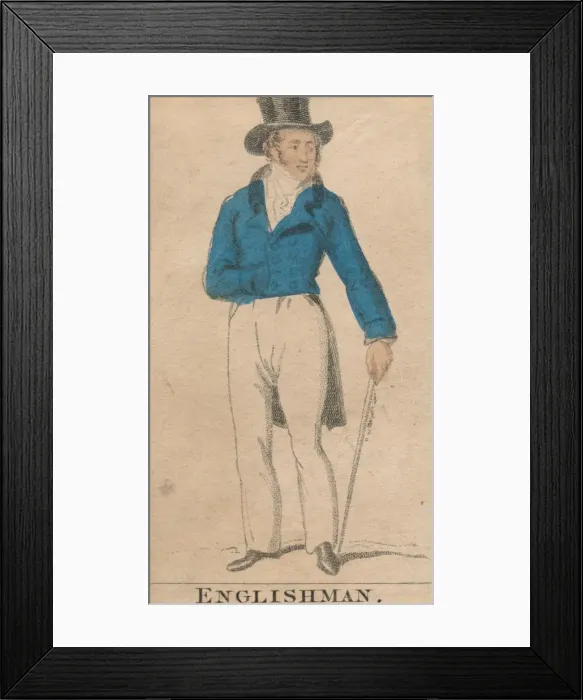Framed Print : Englishman, early 19th century. Creator: Unknown Framed Print : Englishman, early 19th century. Creator: Unknown